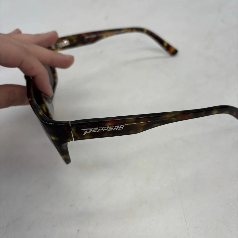 Peppers Flow Masters Polarized Sunglasses LP4602-5 Kahuna Blue Lens Brown Frame